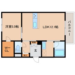 橿原神宮前駅 徒歩6分 1階の物件間取画像